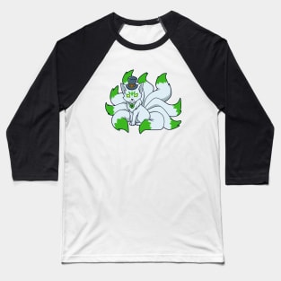 Kitsune Leprechaun - St Patricks Kitsune Baseball T-Shirt